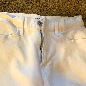 Women’s white Frame Le High Skinny Jeans Size 27